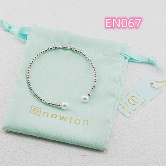 Enewton Platinum Bead & Pearl Bangle - Picture 4 of 4